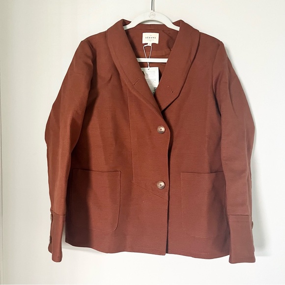 NWT Sezane Alvin Jacket Hazelnut Sz 42 (US XL) - Picture 7 of 8